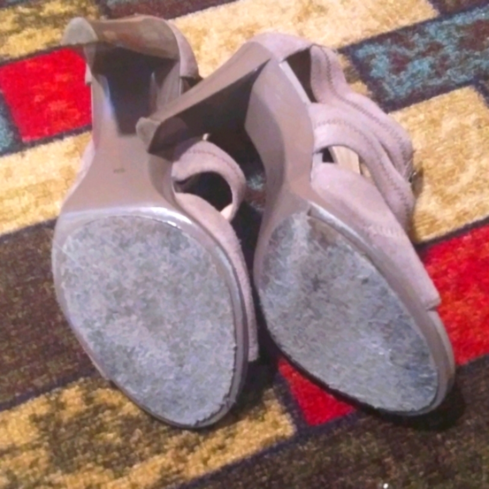 NEW Michael Kors Suede Zip Up Sandal Pumps - Picture 6 of 9